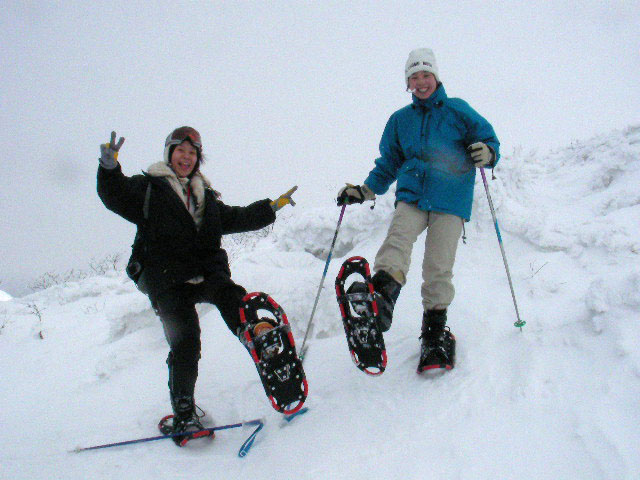 snowshoeing